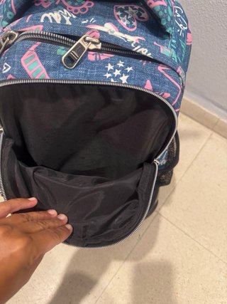 Mochila Totto con ruedas azul y morada