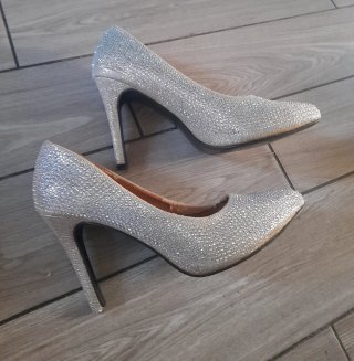 Décolleté Strass Tacco 10cm Tg 40