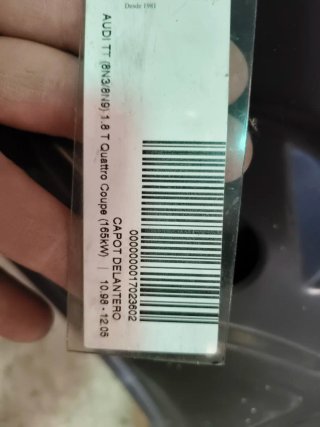 Capó Audi TT