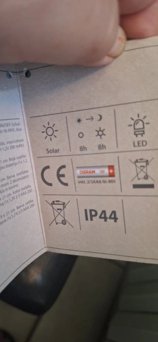 Lampade solari Osram metallo e vetro