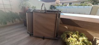 2 Tumbona aluminio plegable