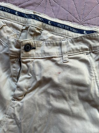 Pantalones Piel de Toro Beige