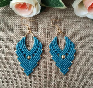 Pendientes Macramé Boho + regalo