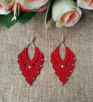 Pendientes Macramé Boho + regalo