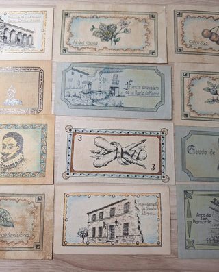 12 Cartillas Racionamiento Guerra Civil