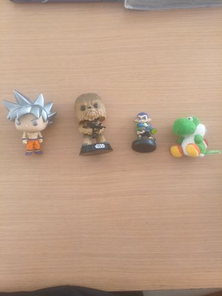 Lote Goku Chewbacca + amiibo Splatoon y Yoshi