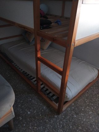Litera IKEA KURA con 2 somieres y colchón
