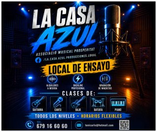 Local de Ensayo, clases de música, Nou Barris