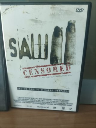 Películas Saw 1 y II TERROR LOTE OFERTA