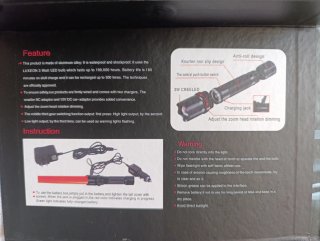 Linterna Táctica CREE LED 18000 Lumens