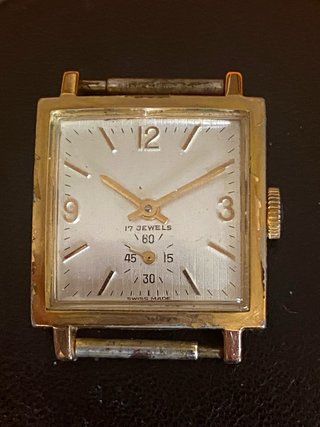Orologio vintage cioccolatino 17 jewels