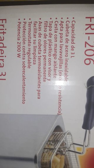 Freidora Eléctrica 3L