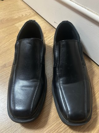 Zapatos colegiales negros sin cordones