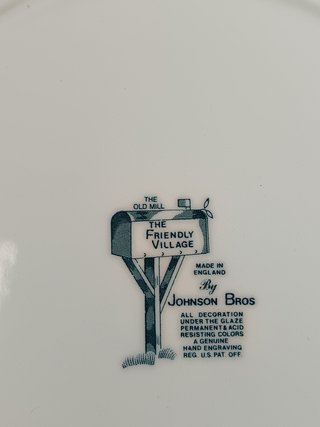 7 Platos Johnson Bros Old Mill