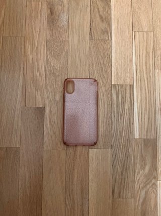 Funda militar iPhone X Rosa Glitter