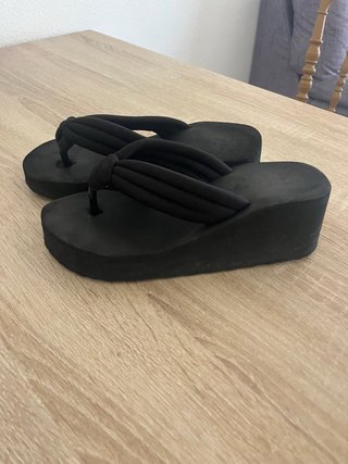 Sandalias de plataforma negras