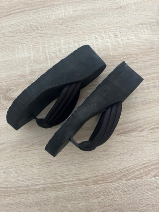 Sandalias de plataforma negras