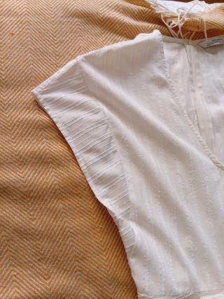 (14) Vestido largo blanco Zara Talla XS