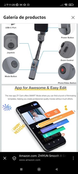 ZHIYUN Smooth X Gimbal para smartphone