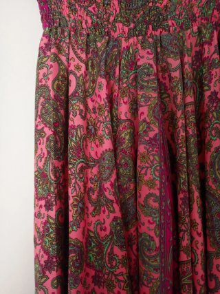 Pantalón rosa estampado paisley talla única