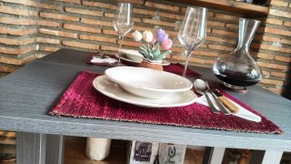 Mesa comedor/cocina madera gris
