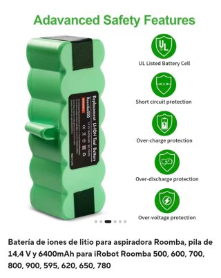 Batería Li-Ion Roomba 14.4V 6400mAh