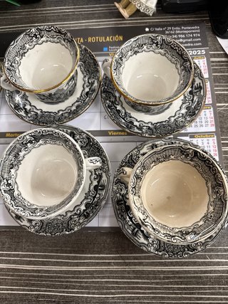 Tazas de té La Cartuja Pickman Sevilla