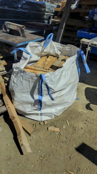 Saco de leña para chimenea
