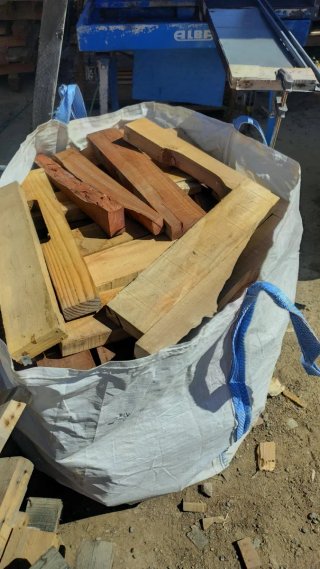 Saco de leña para chimenea