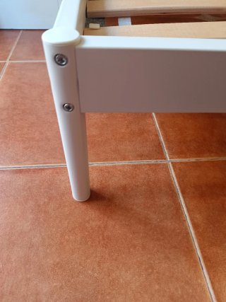 Estructura Cama IKEA VEVELSTAD 135x190 Blanca