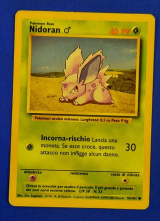 Pokémon Lotto 4 Carte Nidoran, Skiploom, Tauros, W