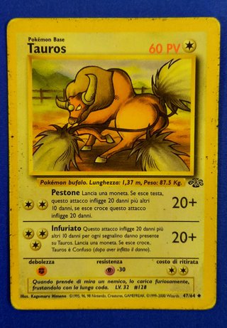 Pokémon Lotto 4 Carte Nidoran, Skiploom, Tauros, W