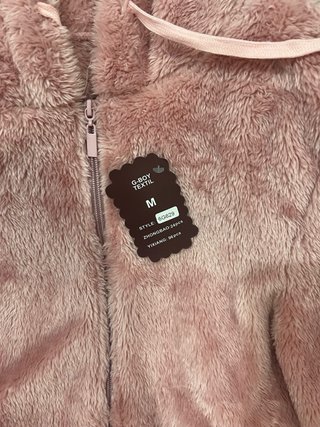Chaqueta polar rosa talla M