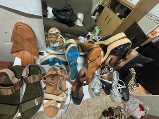 Sandalias Mela Mujer Marrón y Verde todo junto