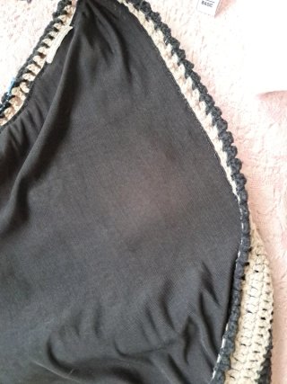 Crop top rayas crochet hecho a mano
