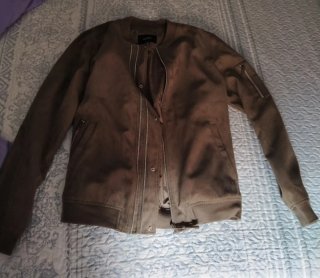 Chaqueta bomber ante