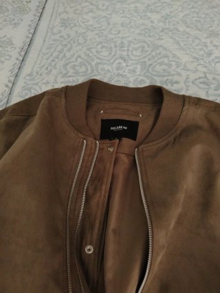 Chaqueta bomber ante