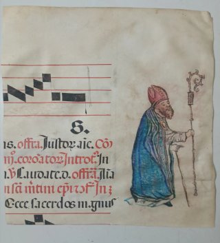 Manuscrito antiguo en piel de pergamino