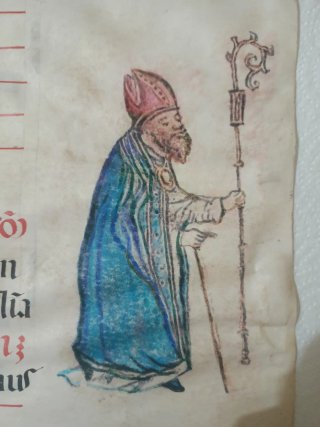 Manuscrito antiguo en piel de pergamino