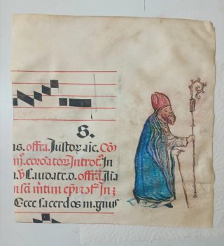 Manuscrito antiguo en piel de pergamino