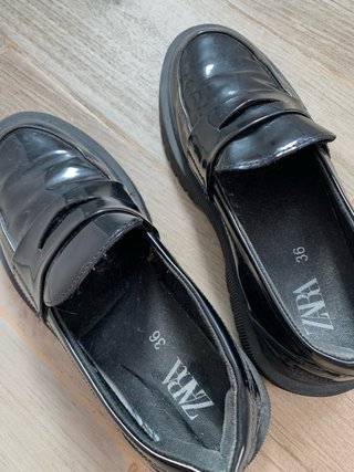 Mocassins Zara pretos tamanho 36