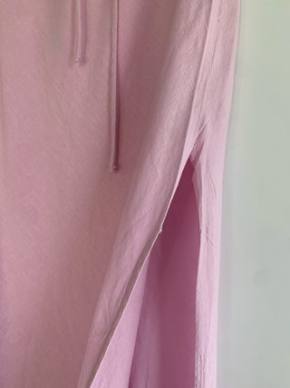 Saia midi rosa Bershka