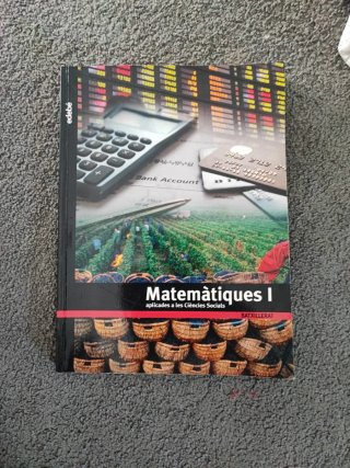 Matemàtiques I, Batxillerat aplicades a les ciè...
