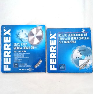 Discos de sierra Ferrex 190mm