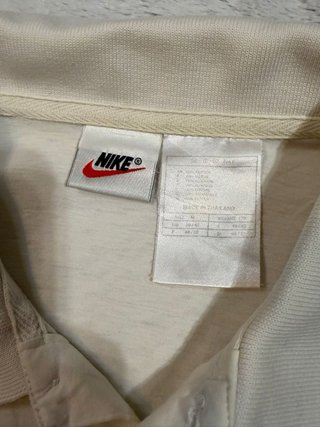Polo Nike Vintage Beige y Azul Talla M