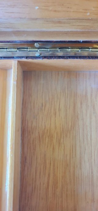 Scatola di sigari in legno e cuoio 1940