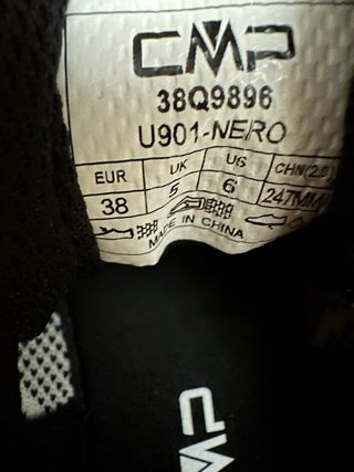 CMP Sneakers Donna Tg 38 Bianco Nero