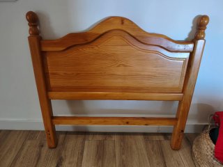 Cabecero de madera para cama de 90cm
