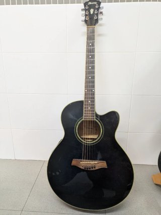 Guitarra Ibañez Acústica Negra