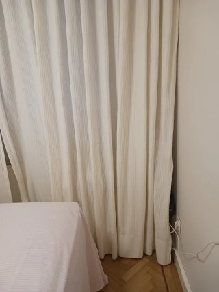 2 Cortinas Confeccionadas Blanco Roto